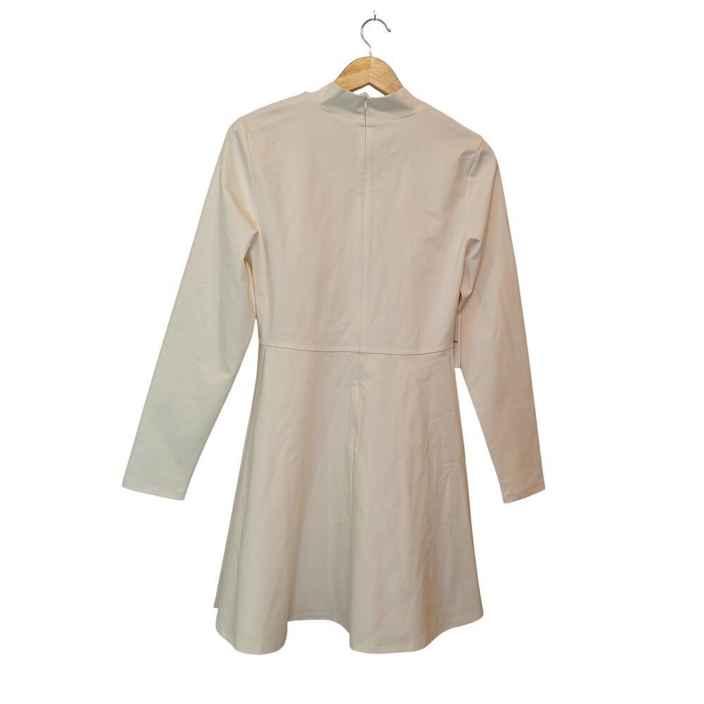 Sunday Best Freedance Mock Neck Mini Dress NWT L Vintage White Aritzia - Picture 3 of 5
